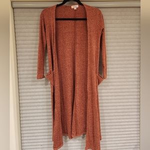 Long dusty pink sweater